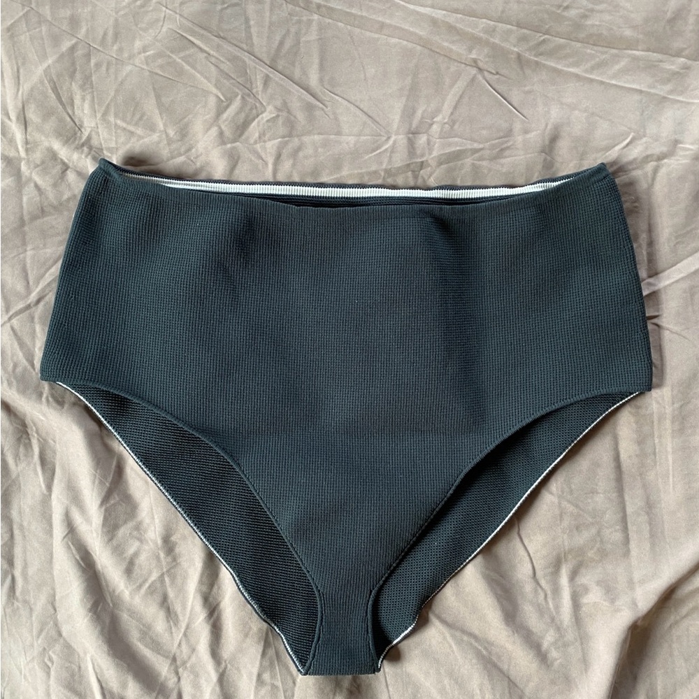 ARQ Black Zan High-Waisted Swim Bottom